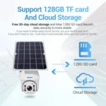 ESCAM QF480 US Version HD 1080P IP66 Waterproof 4G Solar Panel PT IP Camera without Battery, Support Night Vision / Motion Detection / TF Card / Two Way Audio - Image 14