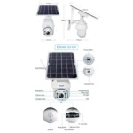 ESCAM QF480 US Version HD 1080P IP66 Waterproof 4G Solar Panel PT IP Camera without Battery, Support Night Vision / Motion Detection / TF Card / Two Way Audio - Image 15
