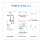 ESCAM QF480 US Version HD 1080P IP66 Waterproof 4G Solar Panel PT IP Camera without Battery, Support Night Vision / Motion Detection / TF Card / Two Way Audio - Image 16