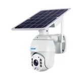 ESCAM QF480 US Version HD 1080P IP66 Waterproof 4G Solar Panel PT IP Camera with Battery, Support Night Vision / Motion Detection / TF Card / Two Way Audio