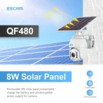 ESCAM QF480 US Version HD 1080P IP66 Waterproof 4G Solar Panel PT IP Camera with Battery, Support Night Vision / Motion Detection / TF Card / Two Way Audio - Image 8