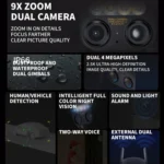Original Xiaomi CW700S Outdoor Camera 4MP Full Color Night Vision WiFi Camera, US Plug - Image 3
