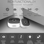 H9 Mini HD 1280 x 720P 120 Degree Wide Angle Wearable Smart Wireless WiFi Surveillance Camera - Image 13