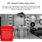 W18 1080P HD WiFi Smart Mini Security Camera, Support 155 Degrees Wide Angle & Motion Detection & Infrared Night Vision & TF Card - Image 11