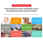 W18 1080P HD WiFi Smart Mini Security Camera, Support 155 Degrees Wide Angle & Motion Detection & Infrared Night Vision & TF Card - Image 21