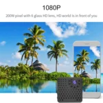 W18 1080P HD WiFi Smart Mini Security Camera, Support 155 Degrees Wide Angle & Motion Detection & Infrared Night Vision & TF Card - Image 9