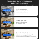 Q20 Outdoor Mobile Phone Remotely Rotate Wireless WiFi HD Camera, Support Three Modes of Night Vision & Motion Detection Video / Alarm & Recording, UK Plug - Image 5