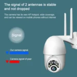 Q10 Outdoor Mobile Phone Remotely Rotate Wireless WiFi 10 Lights IR Night Vision HD Camera, Support Motion Detection Video / Alarm & Recording, UK Plug - Image 13