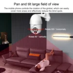 Q10 Outdoor Mobile Phone Remotely Rotate Wireless WiFi 10 Lights IR Night Vision HD Camera, Support Motion Detection Video / Alarm & Recording, UK Plug - Image 7