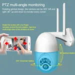 Q10 Outdoor Mobile Phone Remotely Rotate Wireless WiFi 10 Lights IR Night Vision HD Camera, Support Motion Detection Video / Alarm & Recording, UK Plug - Image 10