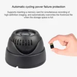 BQ2 1 megapixel Plug-in Hemisphere HD Monitor Camera, Support Infrared Night Vision & 4-32GB TF Card - Image 3