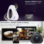 ESCAM Q8 960P 360 Degrees Fisheye Lens 1.3MP WiFi IP Camera, Support Motion Detection / Night Vision, IR Distance: 5-10m, AU Plug - Image 7