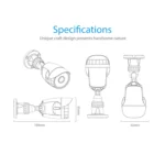 NEO NIP-56AI Outdoor Waterproof WiFi IP Camera, with IR Night Vision & Mobile Phone Remote Control - Image 5