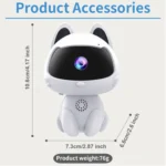 K9 Cute Pets Smart Home Camera, Support Night Vision & Two-way Voice & Motion Detection - Image 11