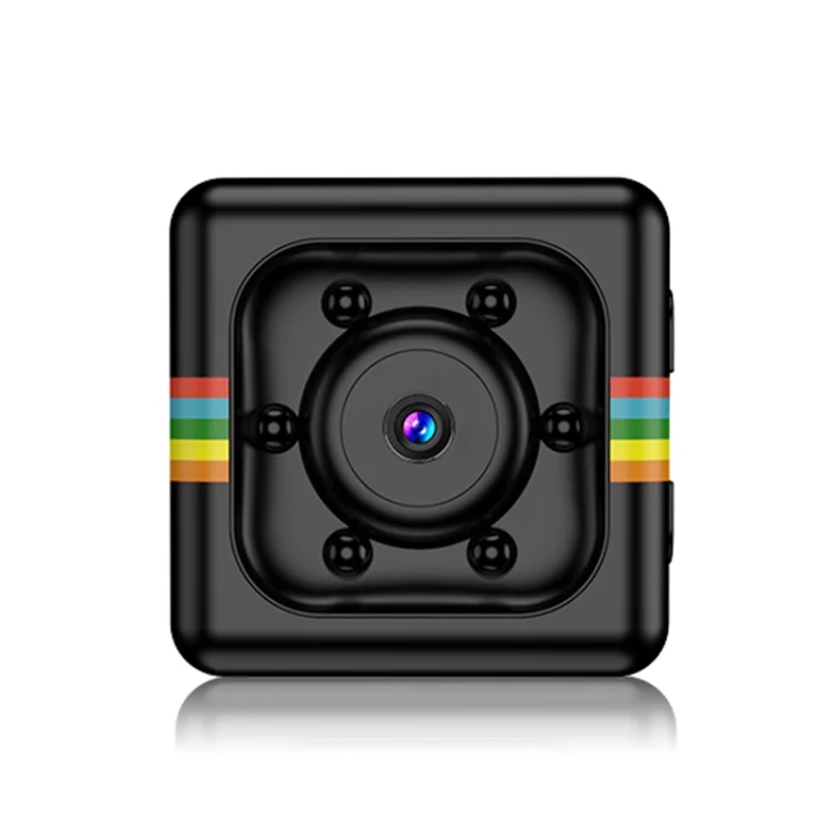 SQ11 Mini DV HD 960P 6 LEDs Sport Recorder Camera with Holder, Support Monitor Detection & IR Night Vision & TF Card