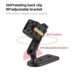 SQ11 Mini DV HD 480P 6 LEDs Sport Recorder Camera with Holder, Support Monitor Detection & IR Night Vision & TF Card - Image 3