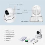 Anpwoo-YT002W 100W 3.6mm Lens Wide Angle 720P Smart WIFI Monitor Camera , Support Night Vision & TF Card Expansion Storage - Image 4