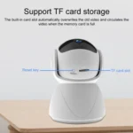 ZAS-5G01 1080P Home 5G WiFi Dual-band Panoramic Camera, Support IR Night Vision & TF Card Slot & AP Hot Spot & Designated Alarm Area, UK Plug - Image 2