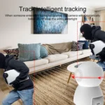 ZAS-5G01 1080P Home 5G WiFi Dual-band Panoramic Camera with 32GB TF Card, Support IR Night Vision & AP Hot Spot & Designated Alarm Area, US Plug - Image 4