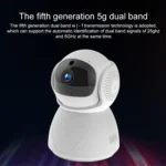 ZAS-5G01 1080P Home 5G WiFi Dual-band Panoramic Camera with 64GB TF Card, Support IR Night Vision & AP Hot Spot & Designated Alarm Area, US Plug - Image 8