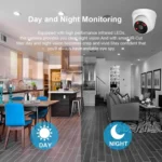 533H2 / IP 3.6mm 2MP Lens Full HD 1080P Indoor Security Dome Surveillance Camera with 20 Meter Night Vision Function - Image 7