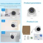 A5 Smart Conch WiFi Camera 1080P HD Night Vision IP Camera - Image 6