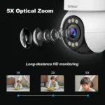 SriHome SH046 4.0 Million Pixels FHD Low Power Consumption Wireless Home Security Camera System - Image 3