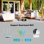 SriHome SH046 4.0 Million Pixels FHD Low Power Consumption Wireless Home Security Camera System - Image 4