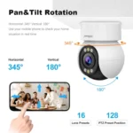 SriHome SH046 4.0 Million Pixels FHD Low Power Consumption Wireless Home Security Camera System - Image 6