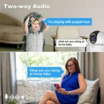 SriHome SH046 4.0 Million Pixels FHD Low Power Consumption Wireless Home Security Camera System - Image 7