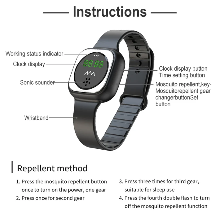 NFR1223_B4.webp F9 Outdoor Silica Gel Mosquito Repellent Wristband with Clock - Image 5