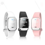 M20 Outdoor Ultrasonic Wave Mosquito Repellent Wristband with Clock & Body Temperature Test - Image 2