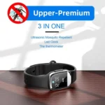 M20 Outdoor Ultrasonic Wave Mosquito Repellent Wristband with Clock & Body Temperature Test - Image 3