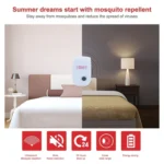 6 in 1 Ultrasonic Electronic Cockroach Mosquito Pest Reject Repeller, US Plug - Image 6