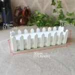 Wooden Flower Planter Fence Storage Holder Pot, Size: 30cm x 7.5cm x 8cm - Image 2