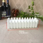 Wooden Flower Planter Fence Storage Holder Pot, Size: 40cm x 9cm x 11cm - Image 2
