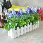 Wooden Flower Planter Fence Storage Holder Pot, Size: 40cm x 9cm x 11cm - Image 3