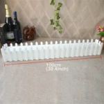 Wooden Flower Planter Fence Storage Holder Pot with Foam, Size: 100cm x 9cm x 11cm - Image 2