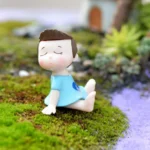 Lovers Bow Garden Dollhouse Decoration Moss Micro Landscape PVC Ornaments - Image 4