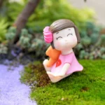 Lovers Bow Garden Dollhouse Decoration Moss Micro Landscape PVC Ornaments - Image 5