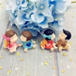 Lovers Bow Garden Dollhouse Decoration Moss Micro Landscape PVC Ornaments - Image 6