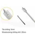 31 in1 Drill and Screwdriver Bit Set Industrial Spade Paddle Flat Wood Woodworking Boring Drill Bits with Portable Bag - Image 7