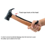 CLS-Outdoor Hexagonal Brass Brass Multi-function Nail Puller Shark Hammer - Image 6