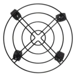 Iron Plant Flower Pot Stand Universal Wheel Moving Round Flower Pot Rack, Diameter: 30cm - Image 3