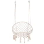 Indoor Single Cotton Rope Woven Swing Chair