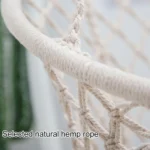 Indoor Single Cotton Rope Woven Swing Chair - Image 4