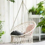 Indoor Single Cotton Rope Woven Swing Chair - Image 5