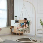 Indoor Single Cotton Rope Woven Swing Chair - Image 6