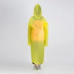 Long Sleeve Cuff Windproof Upgrade Version of One-piece Environmental Protection Transparent Raincoat Average Size - Image 4