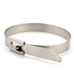 100 PCS 4.6x450mm Stainless Steel Metal Cable Ties Tie Zip Wrap Exhaust Heat Straps Induction Pipe - Image 2